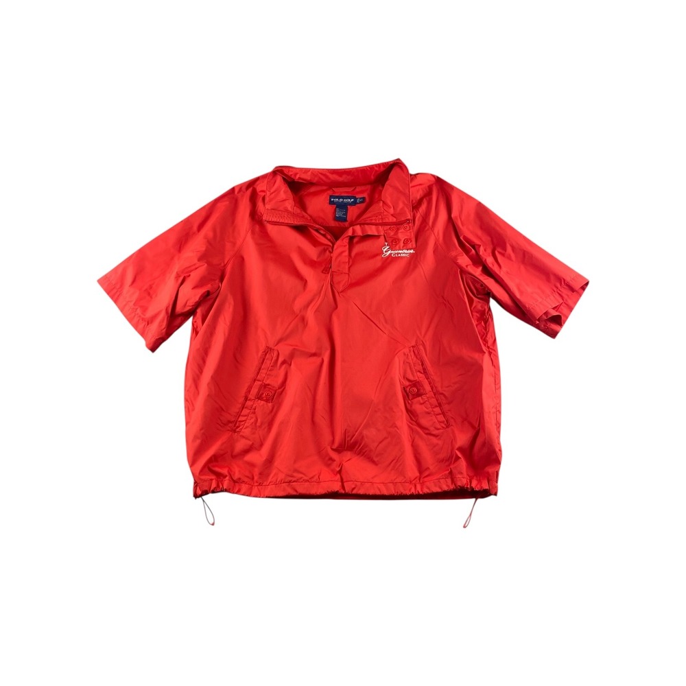 Polo Golf Ralph Lauren Red Pullover Windbreaker Jacket XL The Greenbrier Classic